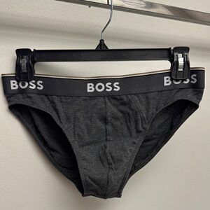 BOSS Men's charcoal  Briefs new never worn M